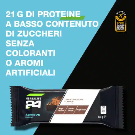 Herbalife Barrette Proteiche H24 Achieve Dark Chocolate