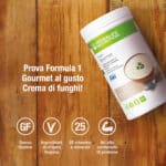 Herbalife Formula 1 Zuppa Gourmet Gusto crema di funghi