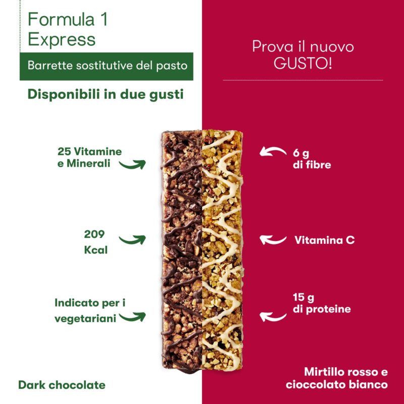 Herbalife Formula 1 Express - Barrette sostitutive del pasto